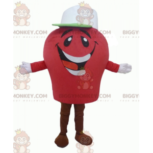 Kostium maskotki uśmiechniętego czerwonego bałwana BIGGYMONKEY™