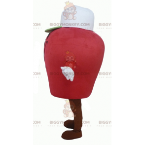 BIGGYMONKEY™ Giant Smiling Red Snowman Mascot Costume -