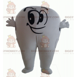 Cute Smiling Giant White Tooth BIGGYMONKEY™ Mascot Costume –