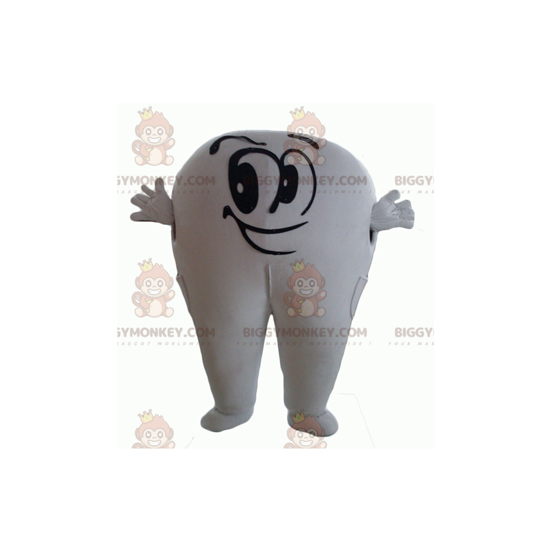 Cute Smiling Giant White Tooth BIGGYMONKEY™ Mascot Costume -