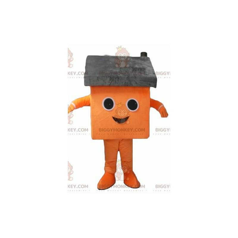 Costume de mascotte BIGGYMONKEY™ de maison orange et grise