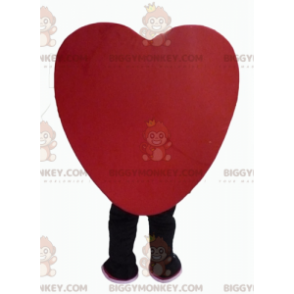 Disfraz de mascota BIGGYMONKEY™ con corazón rojo gigante