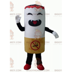 Fel uitziende gigantische sigaret BIGGYMONKEY™ mascottekostuum