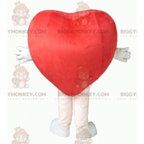 Söt jätterött hjärta BIGGYMONKEY™ maskotdräkt - BiggyMonkey