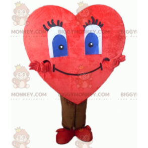 Cute Giant Red Heart BIGGYMONKEY™ Mascot Costume –