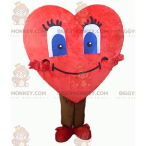 Simpatico costume da mascotte BIGGYMONKEY™ con cuore rosso