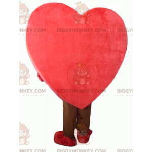 Simpatico costume da mascotte BIGGYMONKEY™ con cuore rosso