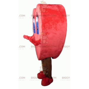 Costume de mascotte BIGGYMONKEY™ de cœur rouge géant et mignon