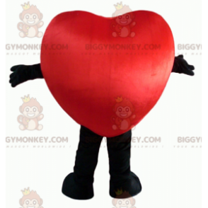 Costume da mascotte BIGGYMONKEY™ con cuore rosso e nero