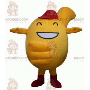 BIGGYMONKEY™ Cute Curvy Yellow Man Mascot Costume -