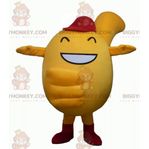 BIGGYMONKEY™ Lindo disfraz de mascota de hombre amarillo