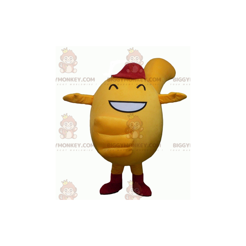 BIGGYMONKEY™ Simpatico costume da mascotte da uomo giallo