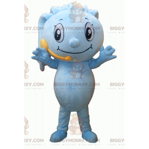 Blue Man BIGGYMONKEY™ mascottekostuum met dreadlocks en