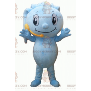 Costume da mascotte BIGGYMONKEY™ da uomo blu con dreadlocks e