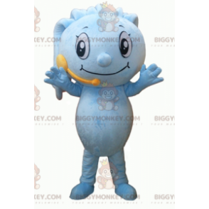 Costume de mascotte BIGGYMONKEY™ de bonhomme bleu avec des