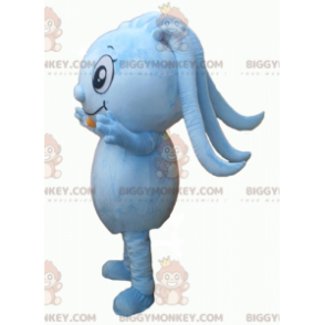 Costume da mascotte BIGGYMONKEY™ da uomo blu con dreadlocks e