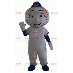 BIGGYMONKEY™ Snemandsmaskotkostume med baseballhoved -