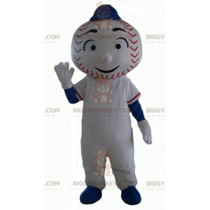 Disfraz de mascota de muñeco de nieve BIGGYMONKEY™ con cabeza