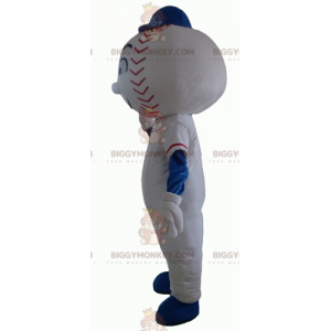 BIGGYMONKEY™ Snowman Mascot Costume with Baseball Head -