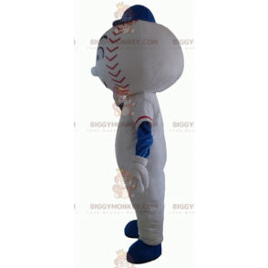 BIGGYMONKEY™ Snowman Mascot Costume with Baseball Head –