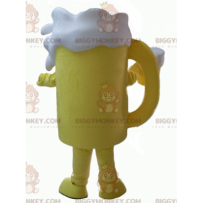 Giant Yellow and White Beer Glass BIGGYMONKEY™ Mascot Costume –