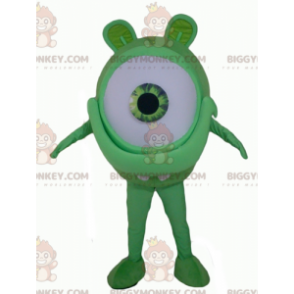 Alien Big Giant Green Eye BIGGYMONKEY™ mascottekostuum -