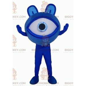 Traje de mascote Alien Big Giant Blue Eye BIGGYMONKEY™ –