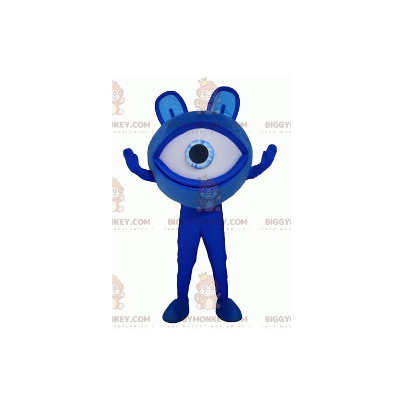 Alien Big Giant Blue Eye BIGGYMONKEY™ maskotdräkt - BiggyMonkey