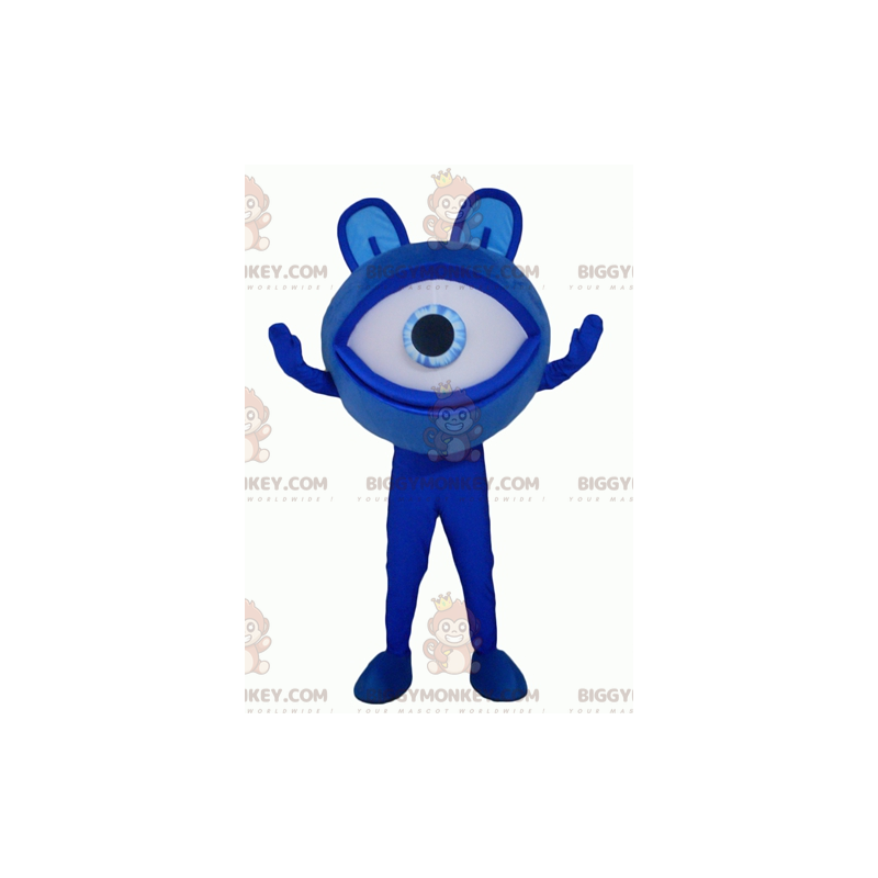 Alien Big Giant Blue Eye BIGGYMONKEY™ maskotkostume -