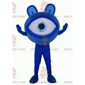 Alien Big Giant Blue Eye BIGGYMONKEY™ Mascot Costume -