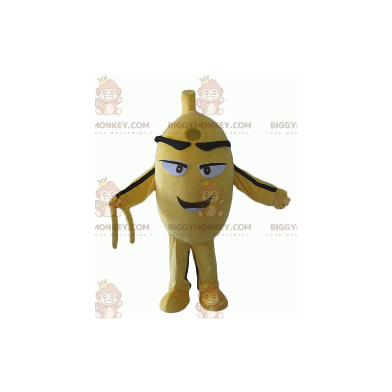 Costume de mascotte BIGGYMONKEY™ d'oiseau de bonhomme jaune et