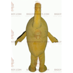 Costume mascotte BIGGYMONKEY™ uccello pupazzo di neve giallo e