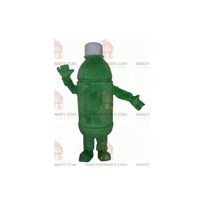 Costume de mascotte BIGGYMONKEY™ de bouteille verte géante -