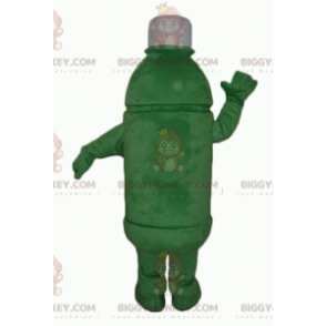 Costume de mascotte BIGGYMONKEY™ de bouteille verte géante -