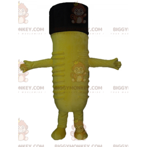 Costume de mascotte BIGGYMONKEY™ de trou de serrure géant jaune