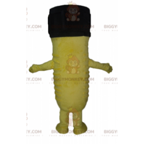 Costume de mascotte BIGGYMONKEY™ de trou de serrure géant jaune