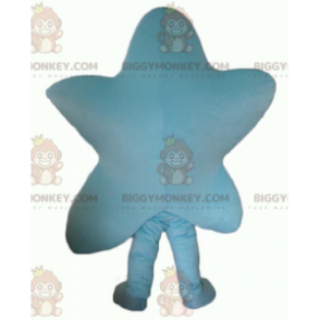 Στολή μασκότ με χαμογελαστό Giant Blue Star BIGGYMONKEY™ -