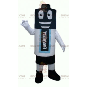 Costume da mascotte BIGGYMONKEY™ Stack gigante nero bianco blu