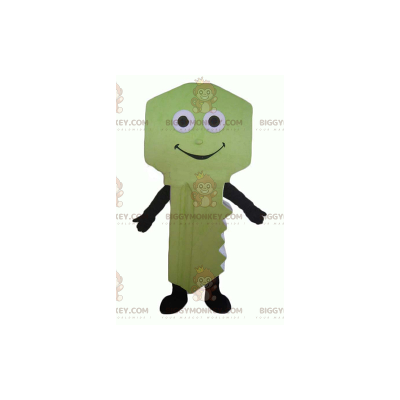 Costume de mascotte BIGGYMONKEY™ de clé jaune géante et