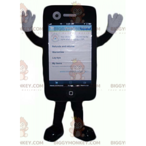 Jättiläinen Black Touch -matkapuhelin BIGGYMONKEY™ maskottiasu