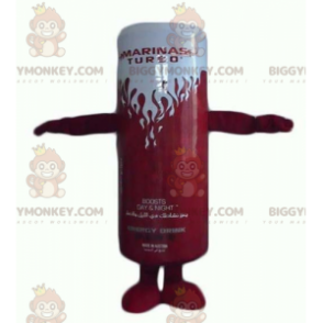 Rote und weiße Dose Energy Drink BIGGYMONKEY™ Maskottchenkostüm