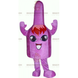 Very Smiling Purple Bell Bag BIGGYMONKEY™ Mascot Costume –