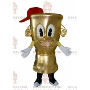 Very Cute and Smiling Candlestick BIGGYMONKEY™ Mascot Costume –