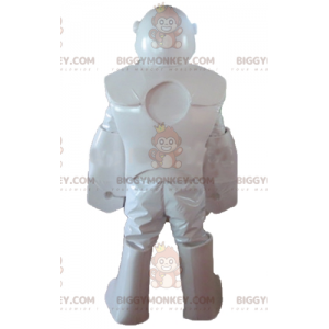 Gorilla Giant White Character Robot BIGGYMONKEY™ Maskotdräkt -