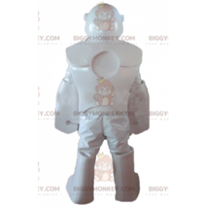 Costume de mascotte BIGGYMONKEY™ de robot de personnage blanc