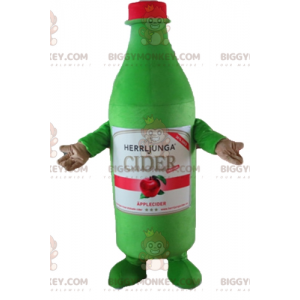 Gigantische cider groene fles BIGGYMONKEY™ mascottekostuum -