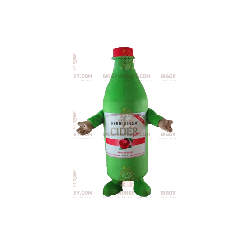 Giant Cider Green Bottle BIGGYMONKEY™ Mascot Costume -