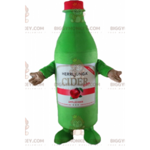 Jättiläinen siiderinvihreä pullo BIGGYMONKEY™ maskottiasu -