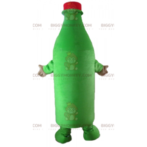 Gigantische cider groene fles BIGGYMONKEY™ mascottekostuum -