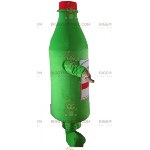 Costume mascotte BIGGYMONKEY™ bottiglia verde sidro gigante -